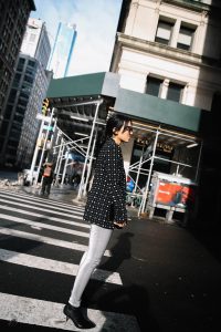 LA Blogger Tania Sarin in New York during NYFW in givenchy blazer