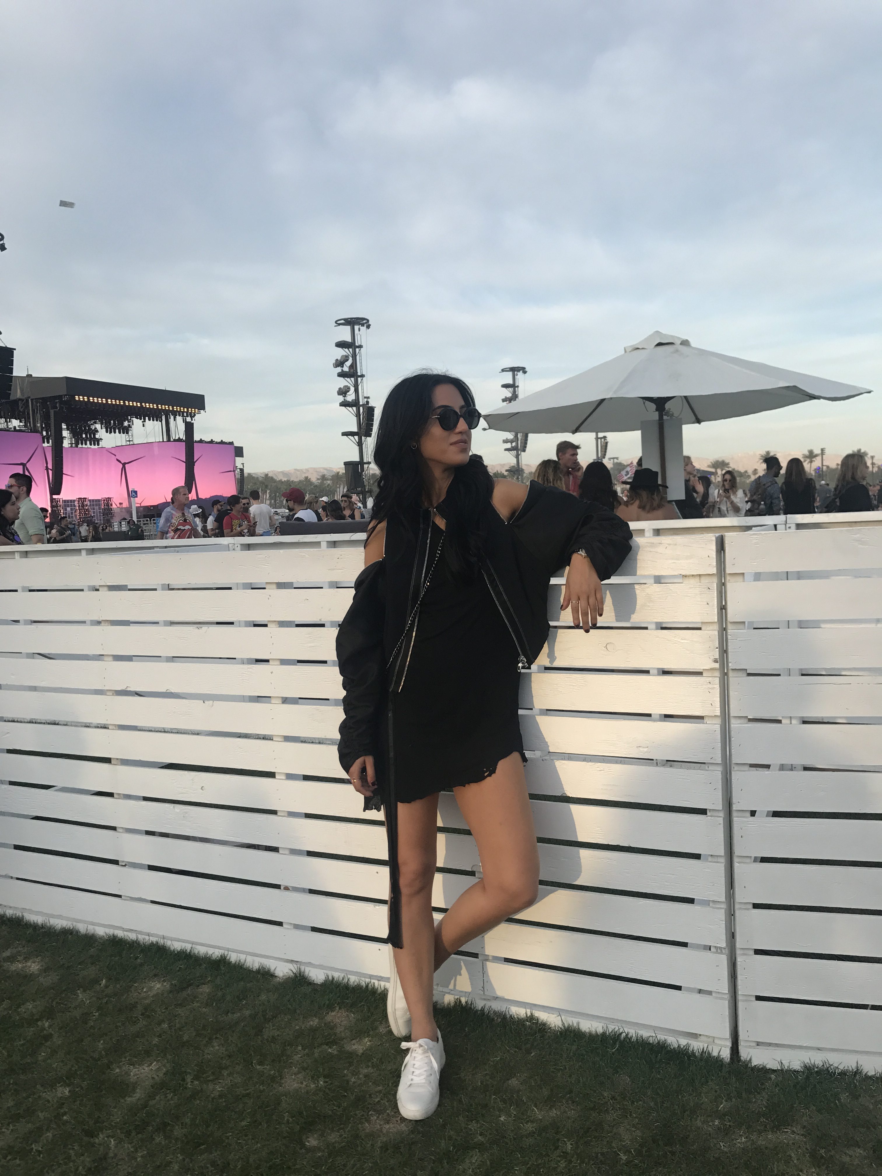 LA Blogger Tania Sarin on coachella weekend featuring festival style