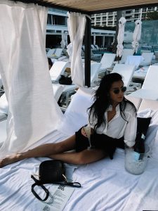 Blogger Tania Sarin at Miami W fort Lauderdale