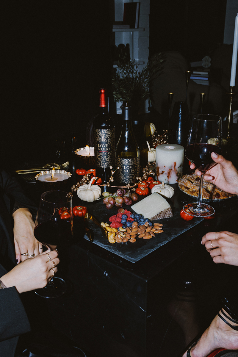 How to Host a Halloween Party For Adults | TSARIN.COM | Love Noir Red Wine, Love Noir Pinot Noir, halloween themed party, halloween home decor