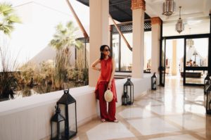 LA Blogger Tania Sarin in Marrakech Morocco staying at the Four Seasons Hotel