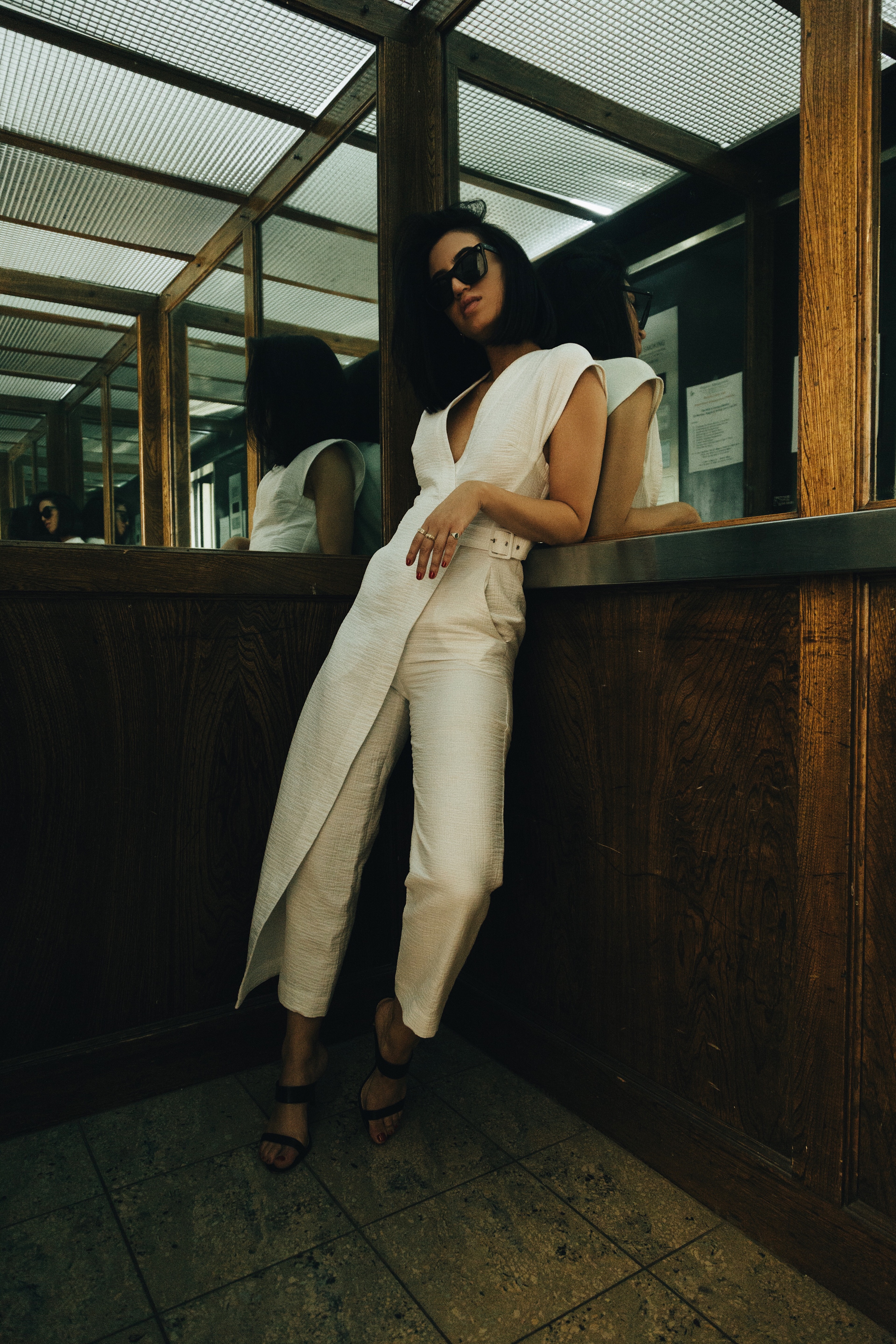 The Perfect Summer Date Night Outfit | TSARIN.COM | Rachel Comey Jumpsuit, Minimal date night outfit, white jumpsuit